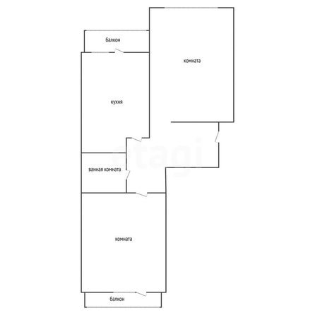 
  Продается 2-комн. квартира 62 м². Фото 1.