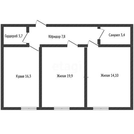 
  Продается 2-комн. квартира 63.2 м². Фото 1.