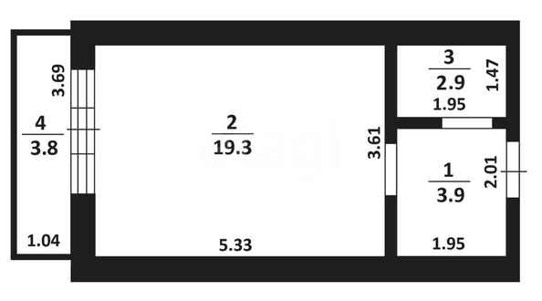 
  Продается студия 27.2 м². Фото 1.