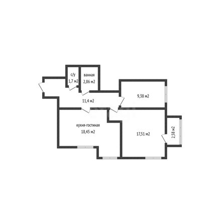 
  Продается 2-комн. квартира 62 м², в ЖК Клубный квартал Европа 6, литера 2. Фото 1.