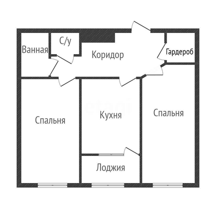 
  Продается 2-комн. квартира 60.3 м², в ЖК Кубанский, литера 5.1. Фото 1.