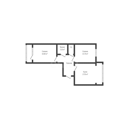 
  Продается 2-комн. квартира 56.8 м². Фото 44.