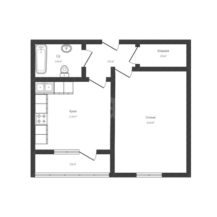 
  Продается 1-комн. квартира 36.9 м². Фото 1.