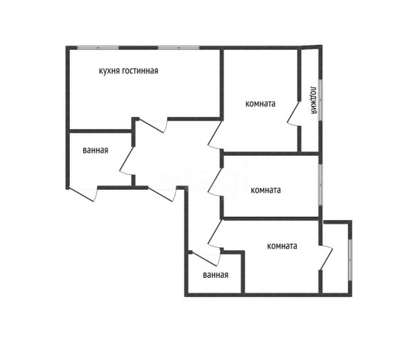 
  Продается 3-комн. квартира 93.9 м². Фото 1.