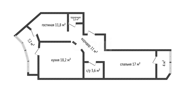 
  Продается 2-комн. квартира 63.4 м². Фото 14.