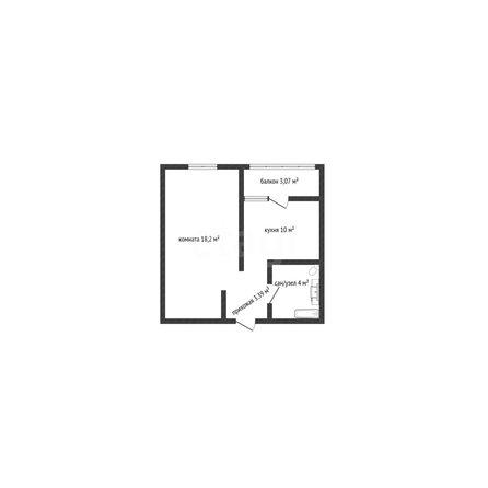 
  Продается 1-комн. квартира 34.8 м², в ЖК Архитектор, литера 2.1. Фото 1.