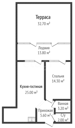 
  Продается 1-комн. квартира 50.1 м², в ЖК Самолет, литера 29. Фото 1.