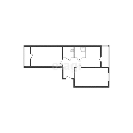
  Продается 2-комн. квартира 56.4 м². Фото 1.