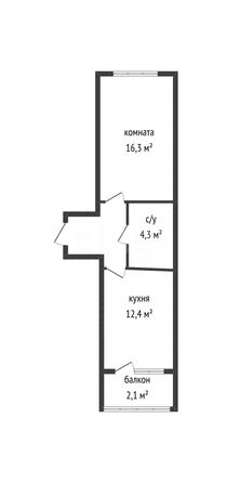 
  Продается 1-комн. квартира 38 м². Фото 1.