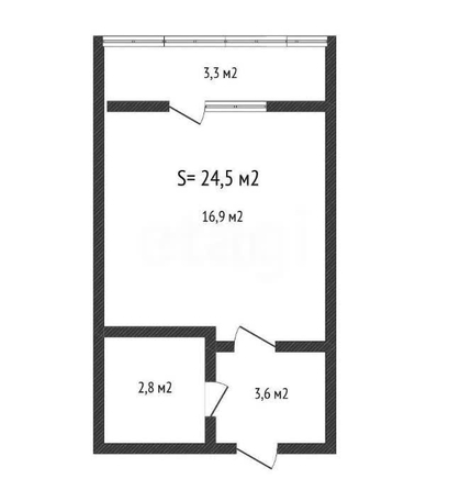 
  Продается студия 24.2 м². Фото 1.