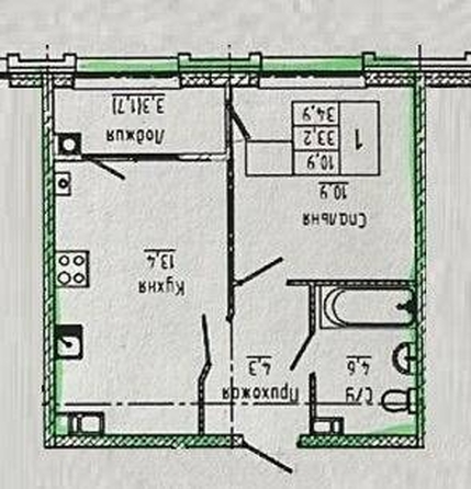 
  Продается 1-комн. квартира, 34.9 м², Катыхина ул
. Фото 2.