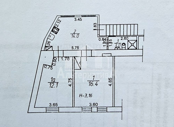 
  Продается 2-комн. квартира, 45.5 м², Ге Ксении ул
. Фото 13.