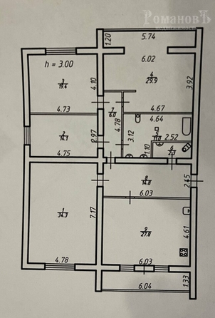 
  Продается 4-комн. квартира, 168.3 м², Доваторцев ул, д. 37/5
. Фото 32.