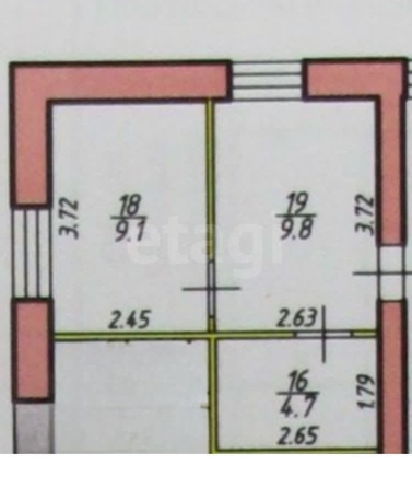 
  Продается 2-комн. квартира, 23.6 м², Короленко ул, д. 4
. Фото 10.
