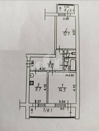 
  Продается 2-комн. квартира 57.2 м². Фото 18.