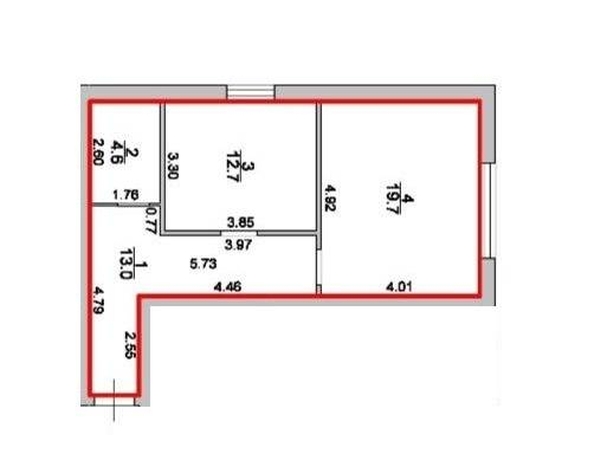 
  Продается 1-комн. квартира 50 м². Фото 8.