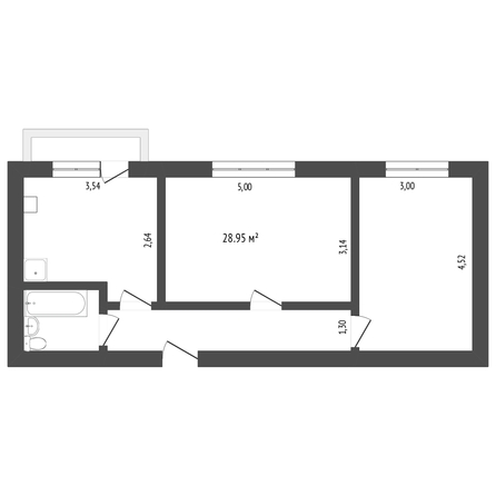 
   Продам 2-комнатную, 67.5 м², Комсомольская ул, 65а

. Фото 10.