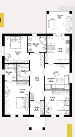 
  Продается дом 132.6 м², в КП Гармония. Фото 1.