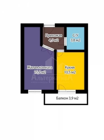 
  Продается 1-комн. квартира 35 м². Фото 14.