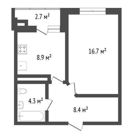 
   Продам 1-комнатную, 36.3 м², Павла Буравцева ул, 42

. Фото 16.