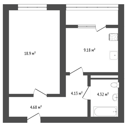 
   Продам 1-комнатную, 37.9 м², Достоевского ул, 52в/1

. Фото 7.