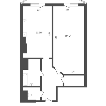 
   Продам 1-комнатную, 43.5 м², Тухачевского ул, 31/3

. Фото 13.