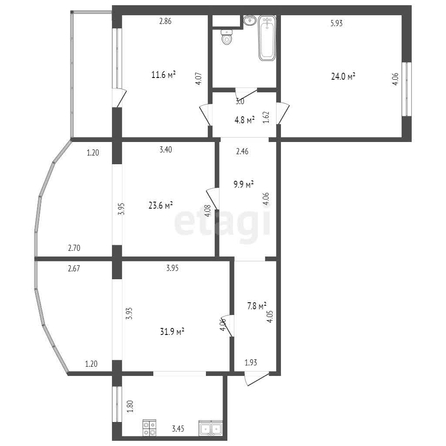 
   Продам 3-комнатную, 125 м², Р.Люксембург ул, 29

. Фото 11.