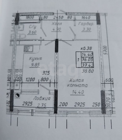 
   Продам 1-комнатную, 40 м², 45 Параллель ул, 83

. Фото 10.