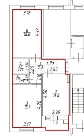 
   Продам 2-комнатную, 56.6 м², Тухачевского ул, 26/6

. Фото 25.