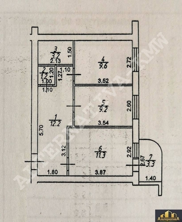 
  Продается 2-комн. квартира, 46.7 м², Римгорская ул
. Фото 13.