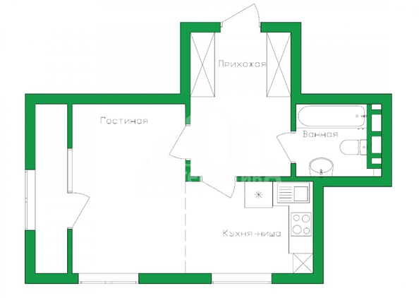 
   Продам 2-комнатную, 61.5 м², Гоголя ул

. Фото 19.