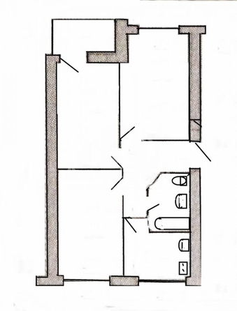 
   Продам 3-комнатную, 55.6 м², Героев Медиков ул

. Фото 12.