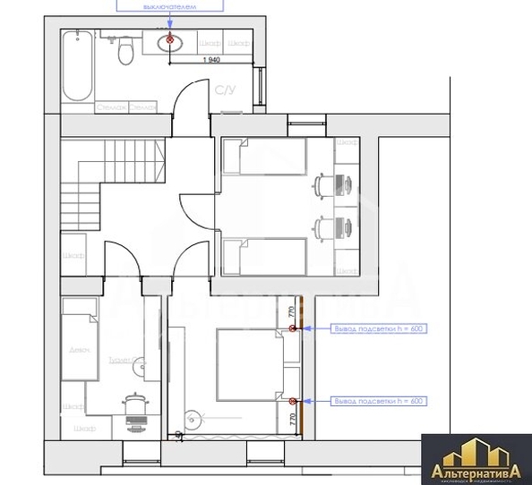 
  Продается 3-комн. квартира, 93.4 м², Пикетный пер
. Фото 14.