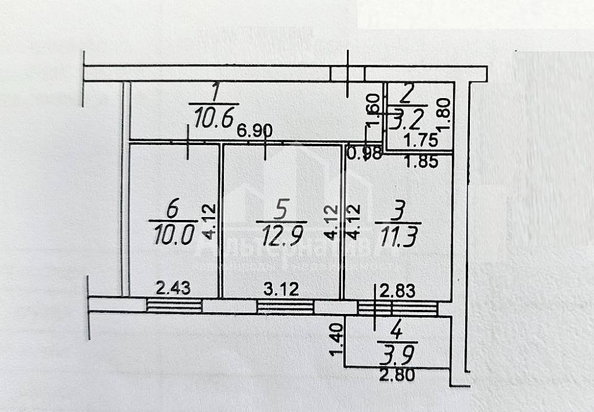 
  Продается 2-комн. квартира, 48 м², Набережная ул
. Фото 11.
