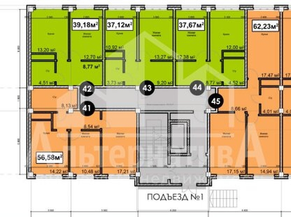 
  Продается 2-комн. квартира, 62.23 м², Благодатная ул
. Фото 6.