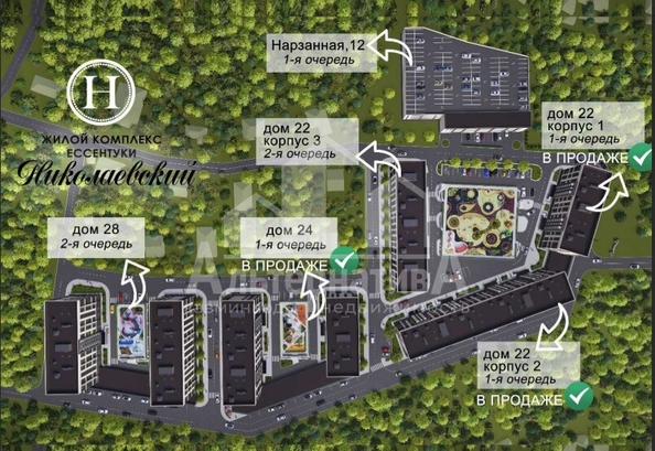 
  Продается 2-комн. квартира 56.58 м². Фото 3.