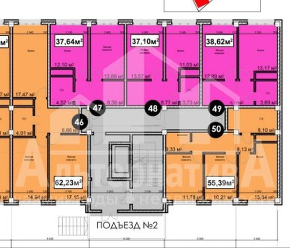 
   Продам 1-комнатную, 38.62 м², Благодатная ул

. Фото 6.