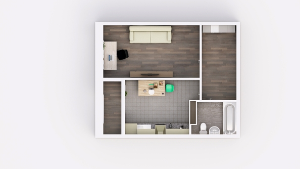 
  Продается 1-комн. квартира 39.15 м², в ЖК Фрейм, 11Б. Фото 2.