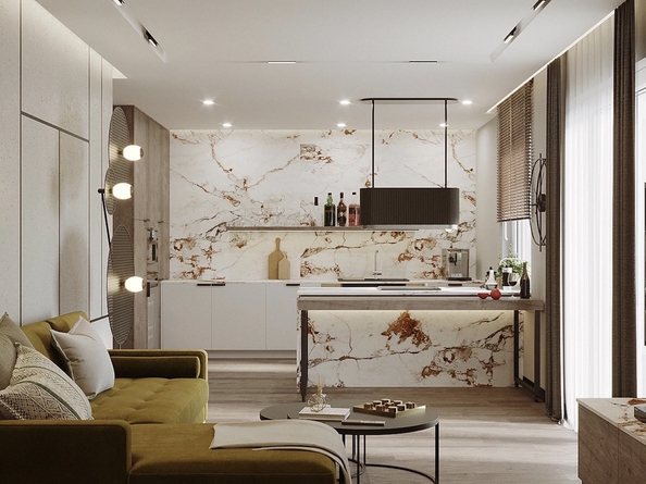 
  Продается 2-комн. квартира 53.9 м², в ЖК Панорама на Театральном, литера 1. Фото 5.