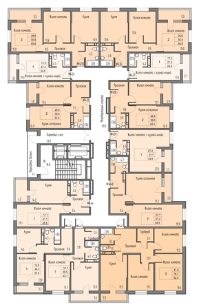 
  Продается 1-комн. квартира 42.4 м², в ЖК Грей, кв-л 11-3. Фото 2.