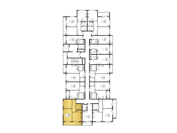 
  Продается 2-комн. квартира 54.8 м², в ЖК ПРИТЯЖЕНИЕ, литер 3. Фото 2.