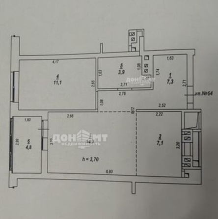 
  Продается 2-комн. квартира 44.1 м². Фото 47.