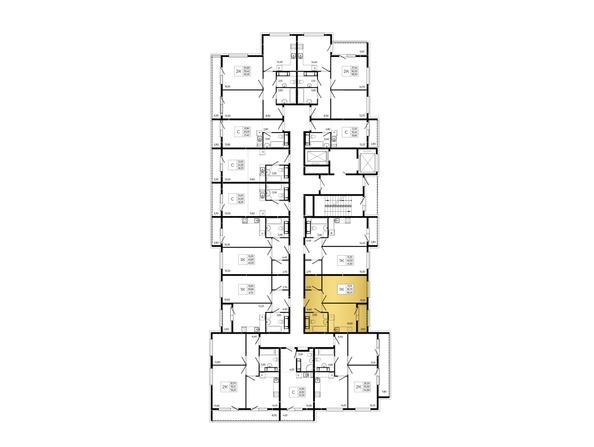 
  Продается 1-комн. квартира 38 м², в ЖК ПРИТЯЖЕНИЕ, литер 3. Фото 2.
