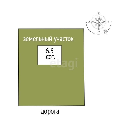 
  Продам  дачный участок, 6.3 соток, Батайск

. Фото 1.