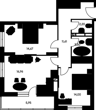 
   Продам 3-комнатную, 69.76 м², Культура, дом 1

. Фото 1.