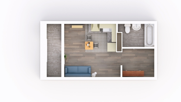 
  Продается студия, 27.36 м², ЖК Frame (Фрейм), 11А
. Фото 2.