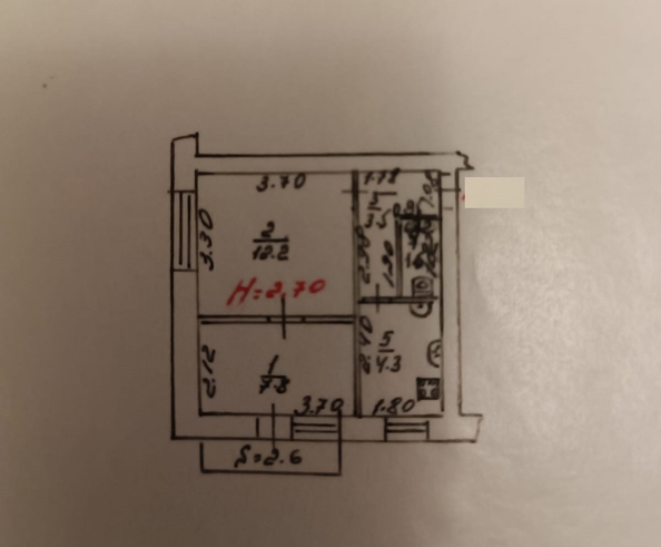 
   Продам 2-комнатную, 33 м², Симферопольская ул, 66

. Фото 11.