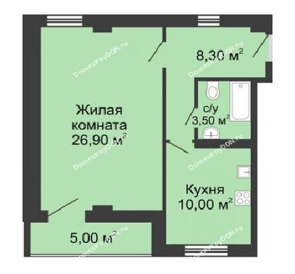 
   Продам 2-комнатную, 52 м², Береговая ул, 19/2

. Фото 11.