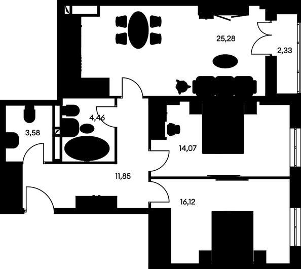 
   Продам 3-комнатную, 79.28 м², Культура, дом 1

. Фото 1.