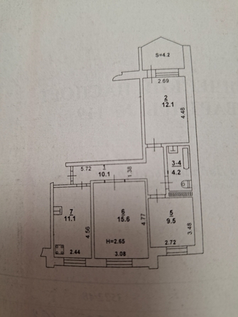 
   Продам 3-комнатную, 64.7 м², Добровольского ул, 13/2

. Фото 9.